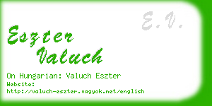 eszter valuch business card